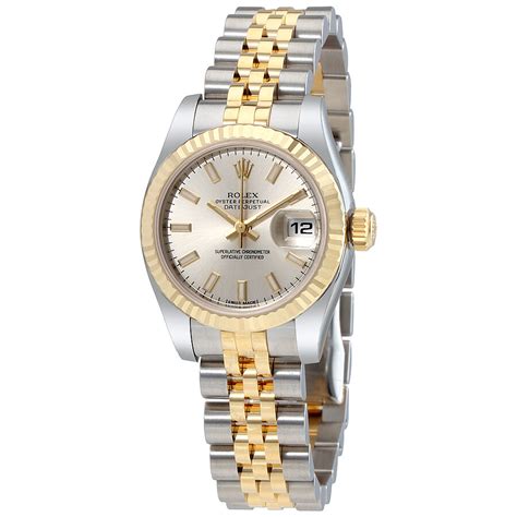 silver and gold rolex women& 39|Rolex datejust silver and gold.